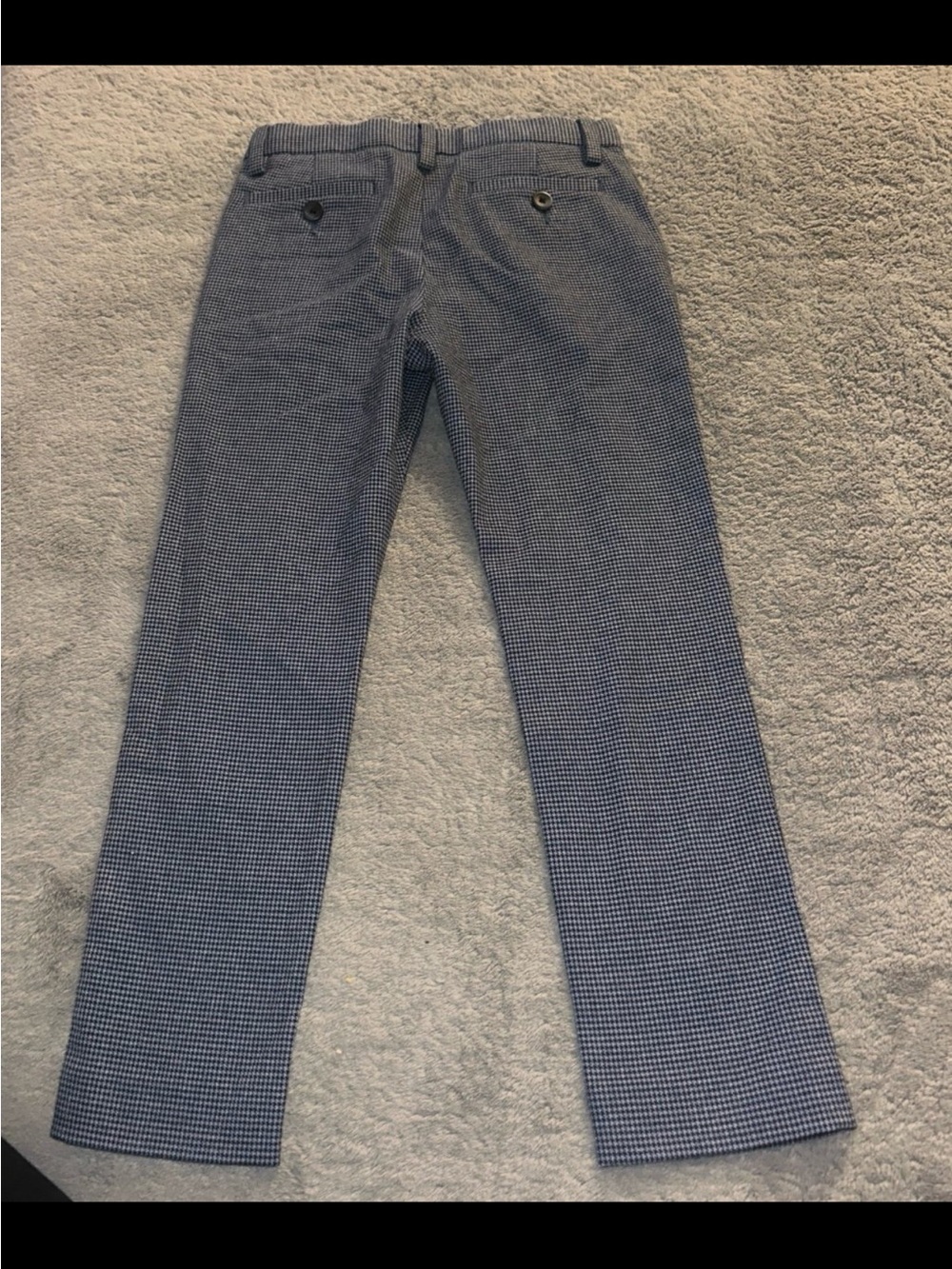 Nordstrom Boys Navy & White Houndstooth Dress Pants